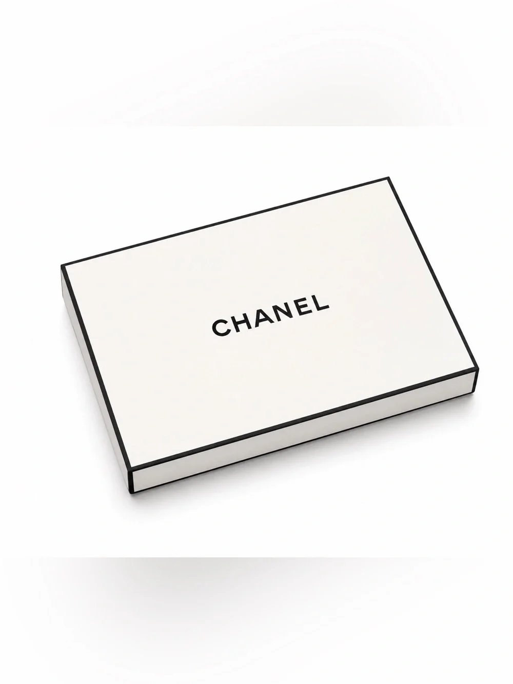 CHANEL Empty Gift Box White Black Magnetic Luxury Packaging Tissue Storage New
